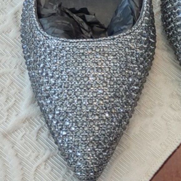 Michael Kors Abbi Flex Pump Glitter Chain Size 8.5M - Picture 8 of 9